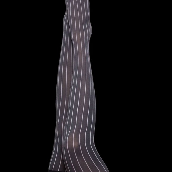 Kixies Annabelle Grey stripe Thi highs MSRP $29 - Picture 2 of 3